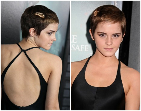 emma watson short haircut 2011. Emma Watson sporting newly